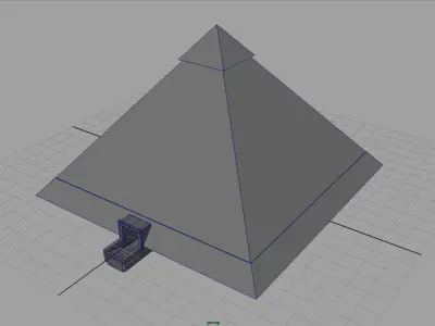 Egyptian Pyramid Low-poly 3D model