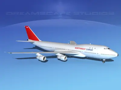  Boeing 747-100 Northwest Cargo 3D model
