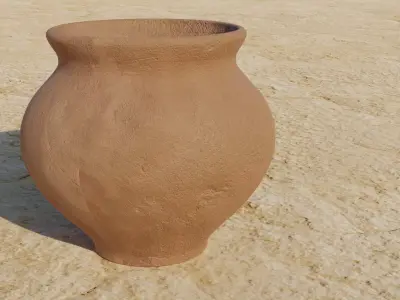 Clay vase 3D model