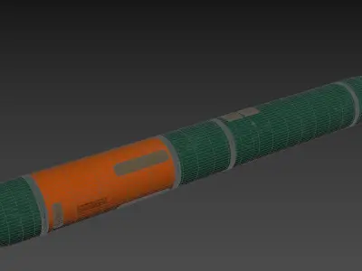 MK 48 Heavyweight ASW Torpedo 3D model