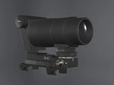 PK-AS Russian Optic Low-poly 3D model