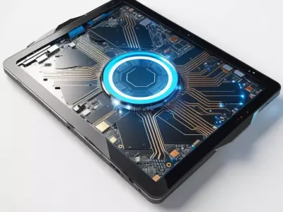 Shattered Futuristic Tablet Isometric 3D model
