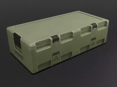 Sci-Fi military crate  3D model