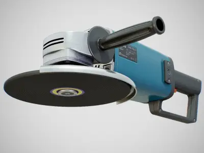 Angle Grinder - AEG WSA 1780S Clean Low-poly 3D model