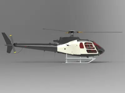 Helicopters H125 3D model
