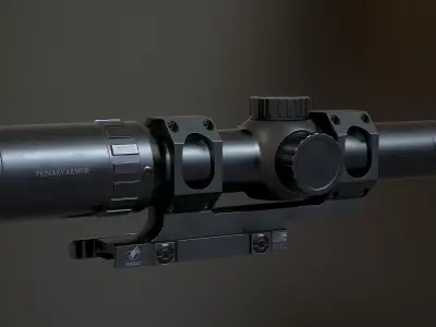 Primary Arms 8x24 RifleScope Low-poly 3D model