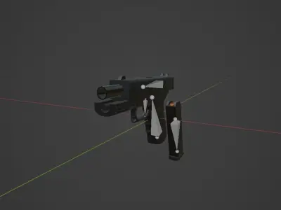 Glock 22 Pistol - Game Ready Free low-poly 3D model