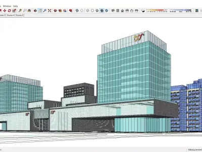 Sketchup Office building Q4 3D model