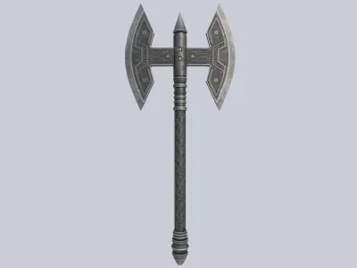 Fantasy axe Low-poly 3D model purchase