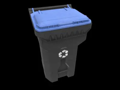 street trash can 3D model