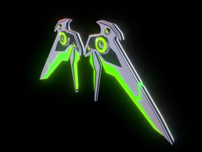 Mechanic Wing Low-poly 3D model buy