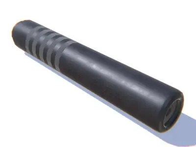 Tactical Silencer 5-56x45 Low-poly 3D model