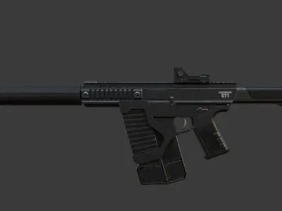 Machine gun 3D Model 3D model