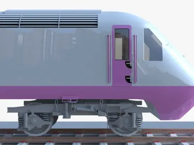 Diesel locomotive class 43 3D model