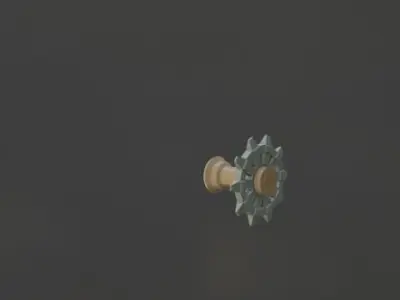 Wheel gear on cloudy day 3D model