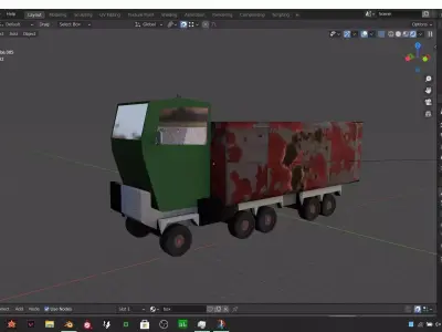 simple truck  Free 3D model