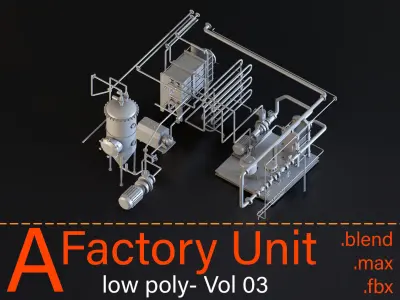 Factory unit- Vol 03 3D model