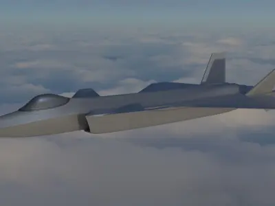 J20 5TH GEN FIGHTER JET PLUS LOW POLY Low-poly 3D model