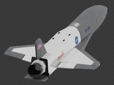 Orbital Sciences Corporation X-34 3D model
