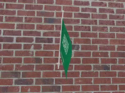 flag of Saudi Arebia 3D model