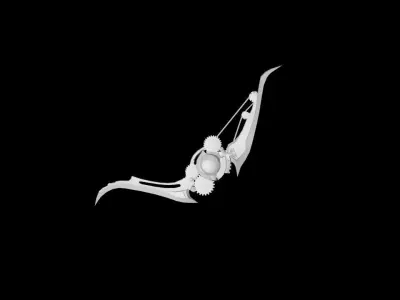 Steampunk Bow 3D model
