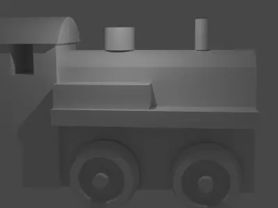 toy locomotive 3D model