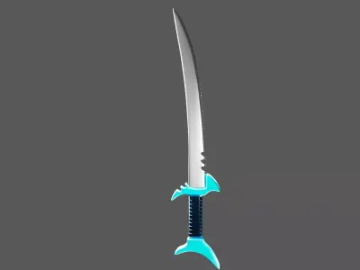 SHARK KNIFE MODEL Low-poly 3D model