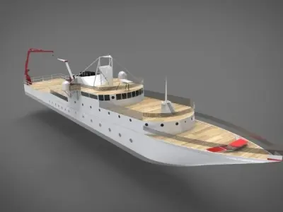 research ship type Y 3D model