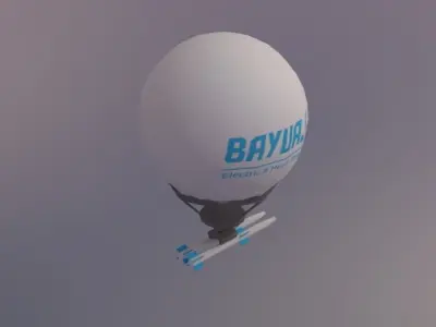 AA missile carrier balloon 3D model
