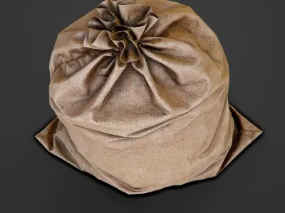 Bag from a Sacking PBR Game-Ready Low-poly 3D model