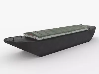 Industrial Barge A 3D model