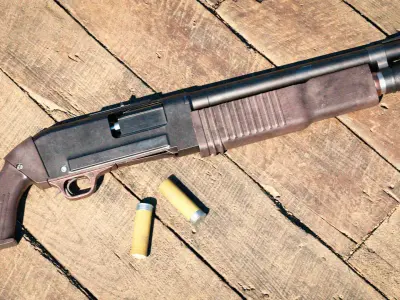 KS-23M Soviet Shotgun Low-poly 3D model
