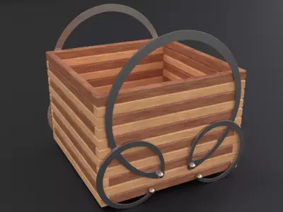 Industrial container 3D model