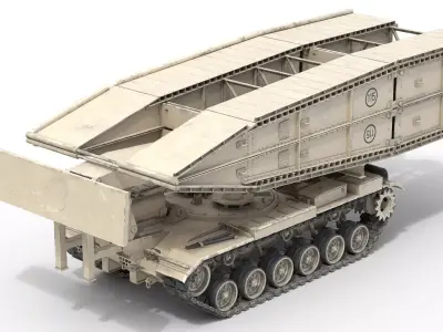 Armored Bridge M60 AVLB Low-poly 3D model