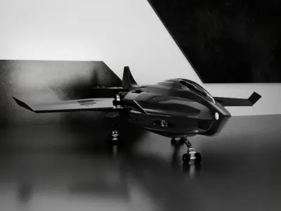 Galaxy HS-90 Spaceship Low-poly 3D model