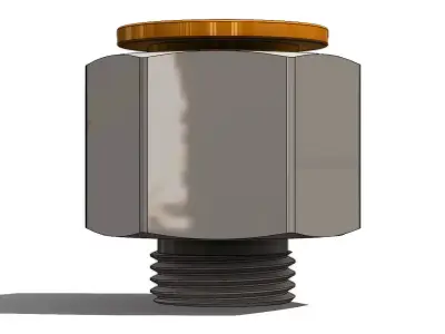 Conexao para Tubos SMC KQ2H16 G03N Tube Connection 3D model