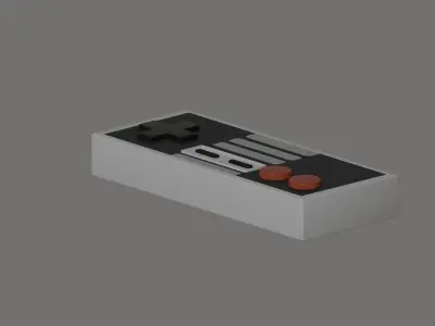 Classic Controller Low-poly 3D model