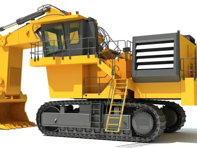 Mining Shovel 3D model