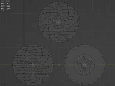 Disk Brakes Pack Low-poly 3D model
