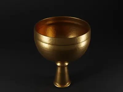 Gold Goblet Free 3D model