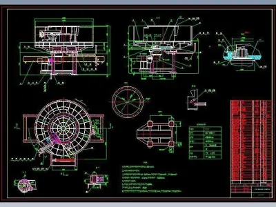 Disc feeder complete set of drawings 3D model