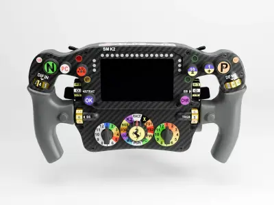2026 Ferrari F1 Steering Wheel Low-poly 3D model