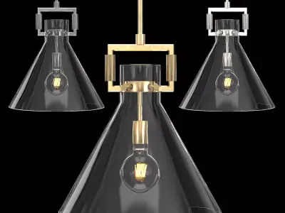 Machinist Glass Funnel Pendant 3D model