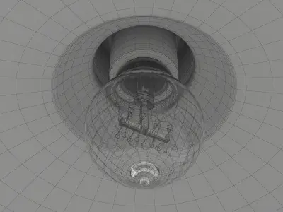 Industrial pendant lamp 2 3D model