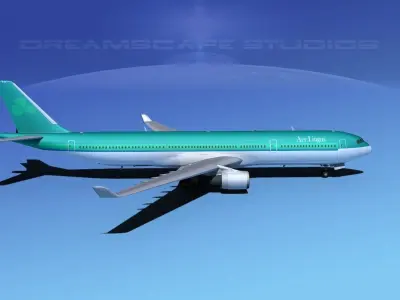 Airbus A330-300 Aer Lingus 3D model