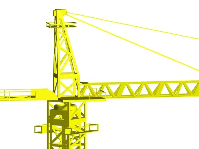 tower crane 3D model shop