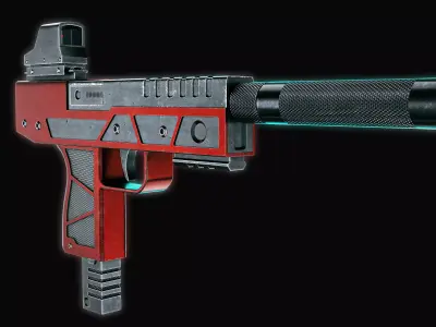  Pistol Free 3D model