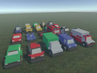 Car Package Cartoon 3D model