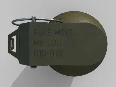 Grenade M67 Low-poly 3D model