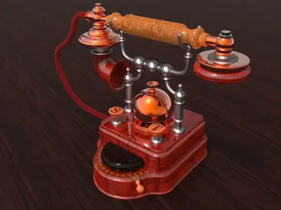 Classic phone 3 3D model